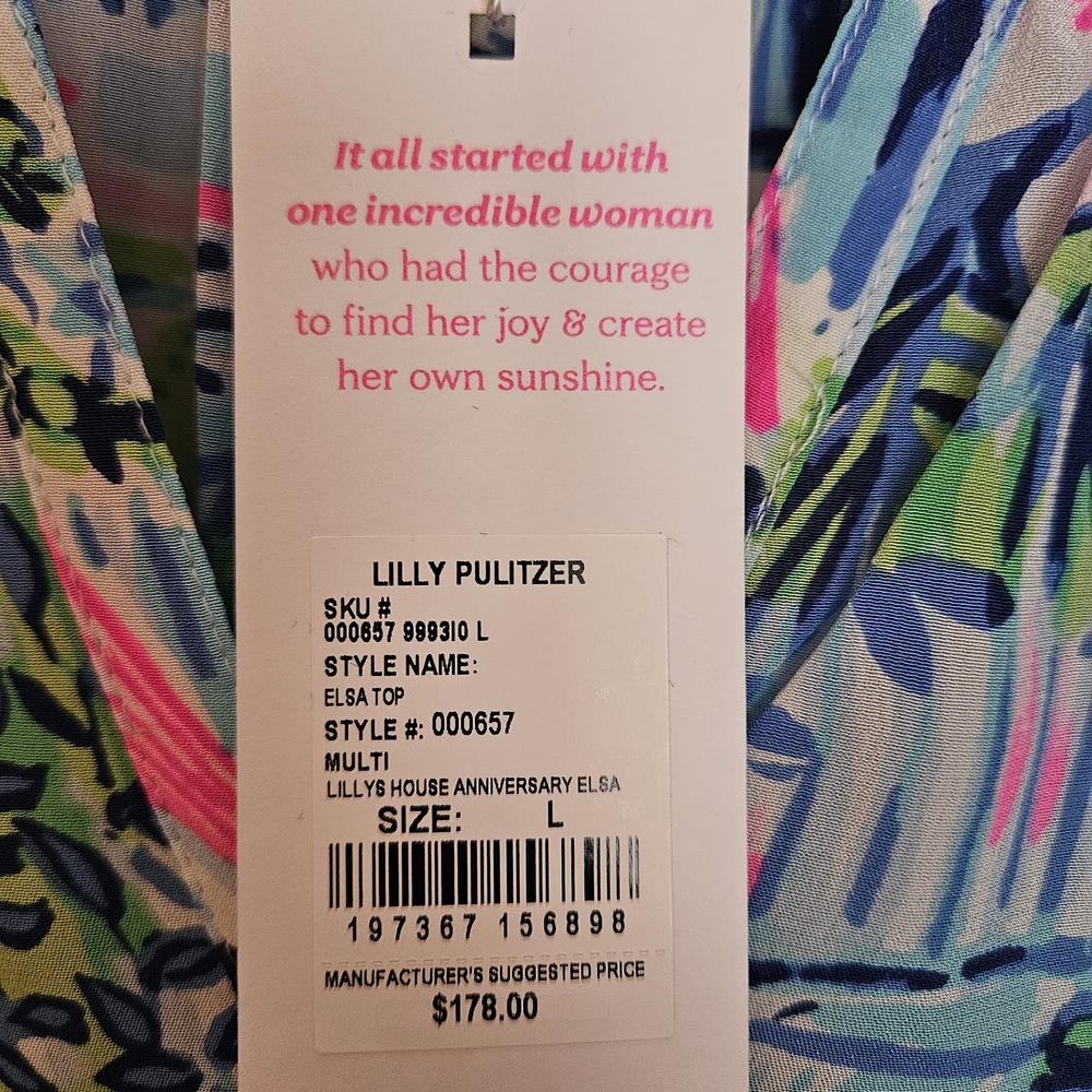 Lilly Pulitzer Elsa Top Lilly's House Anniversary Elsa - Picture 5 of 7